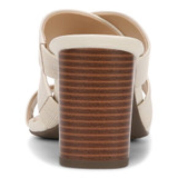 Vionic Merlot Leather Heeled Sandal, Women's 9.5 Med in cream - NWT!! - Picture 6 of 10